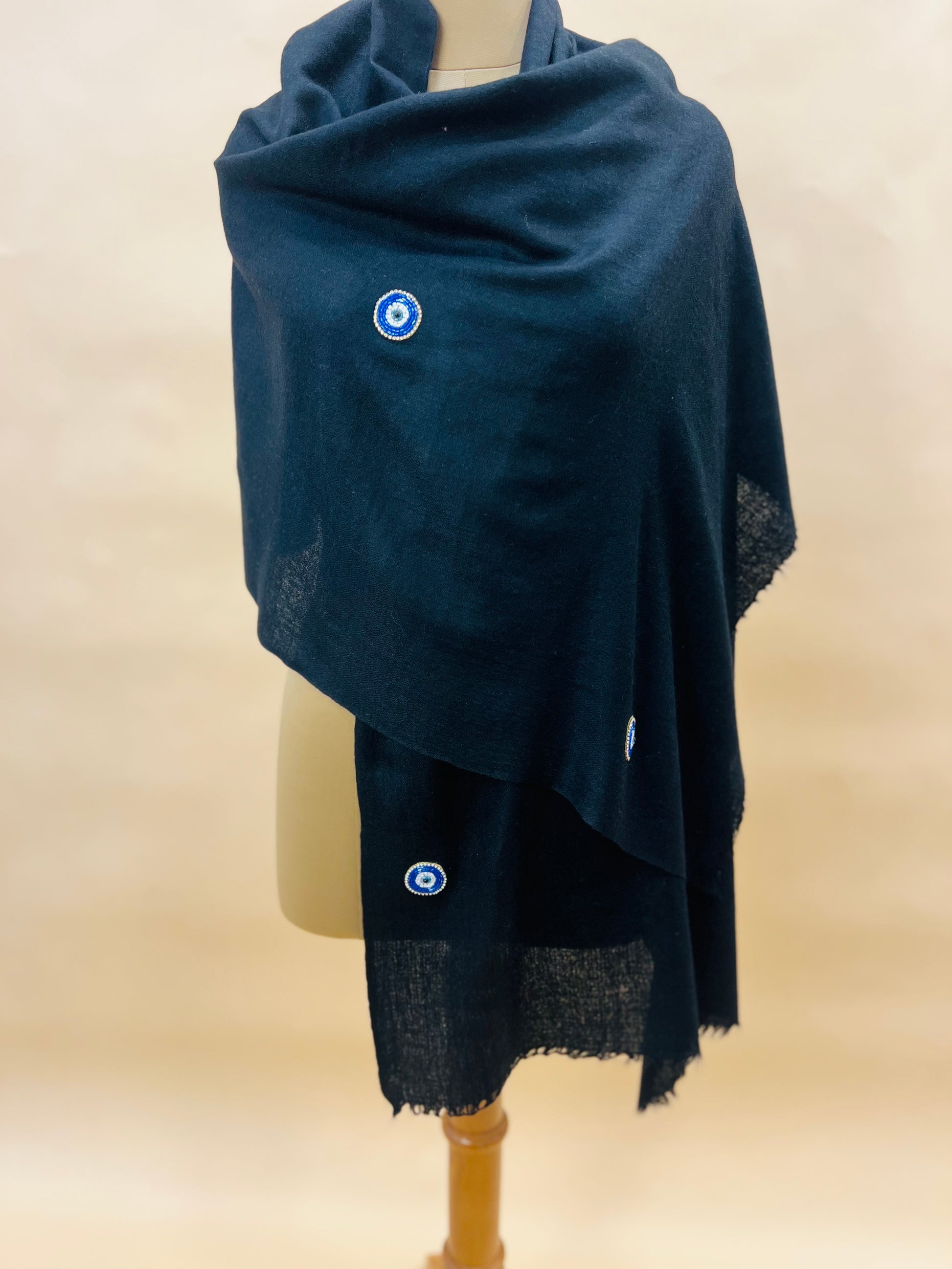 Black Evil Eye Stole