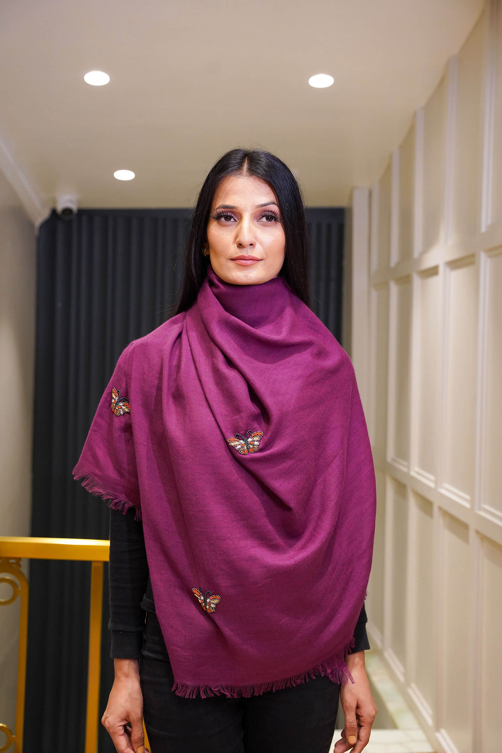 Butterfly Merino Wool Scarf
