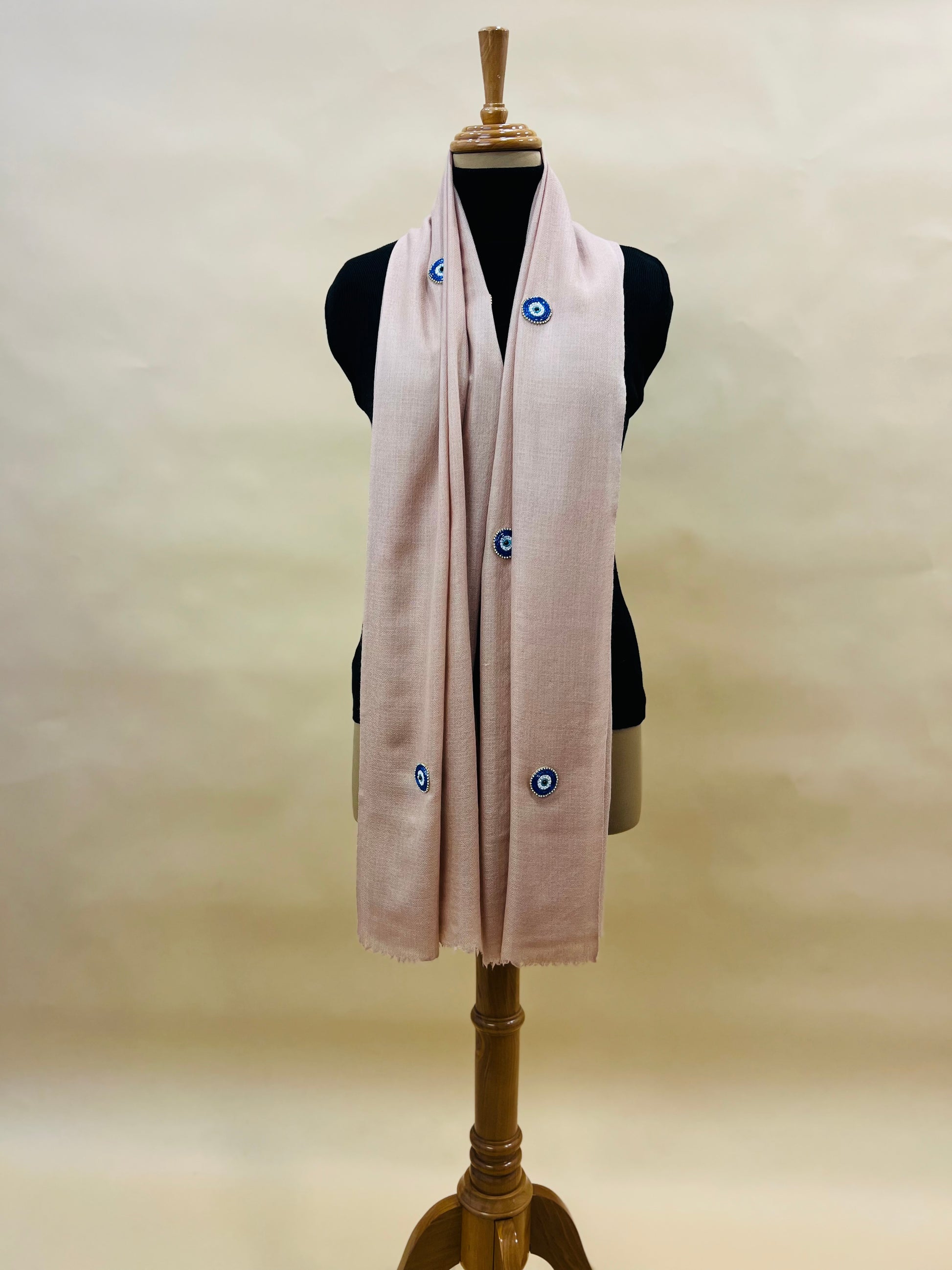 Light Pink Evil Eye Stole