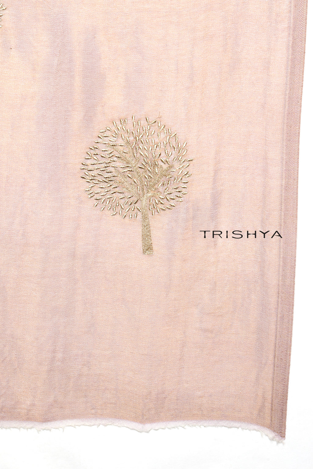 Moonlight Reversible Tree Work Stole in Mauve