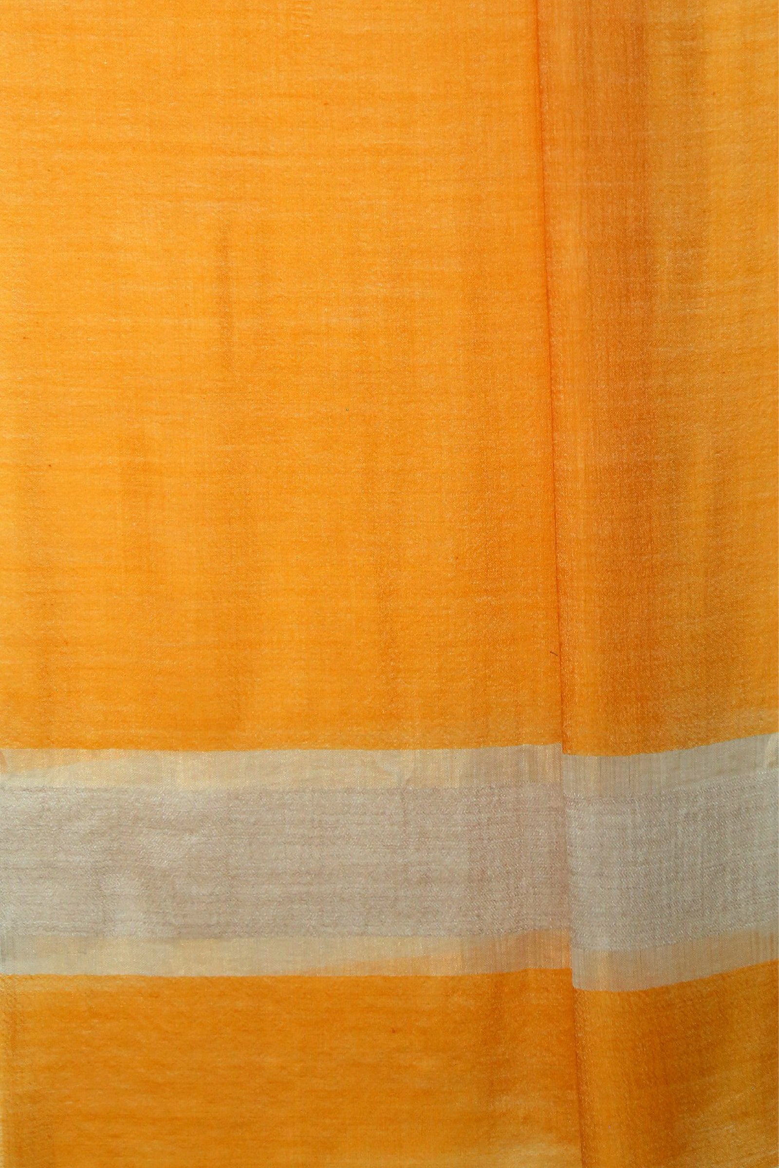 Fine Wool Mustard Border Zari Stole