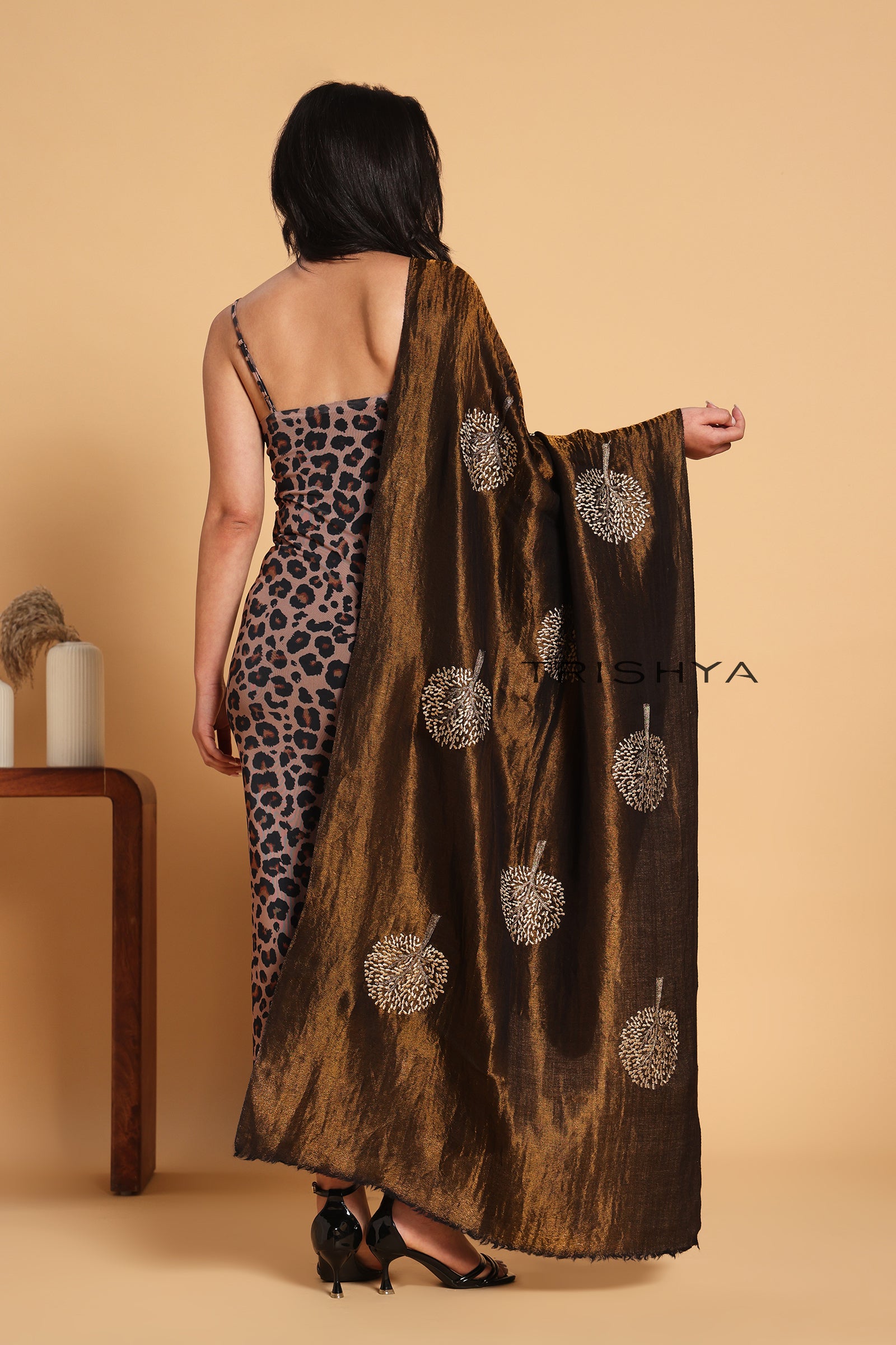 Moonlight Reverisible Tree Work Stole