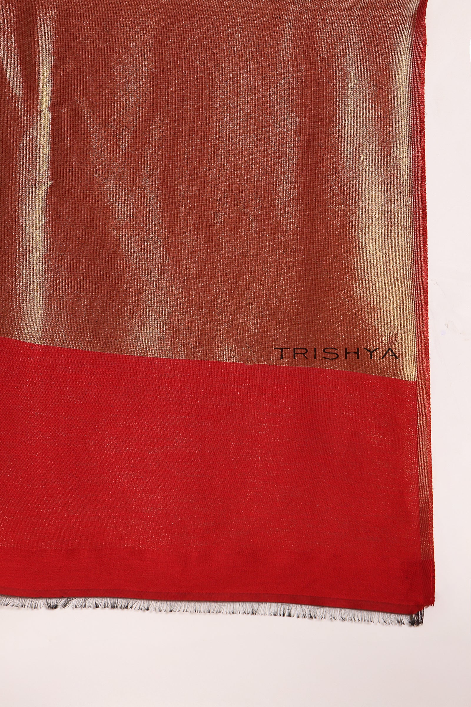 Noor-e-Zari Twilight Reversible Stole in Red