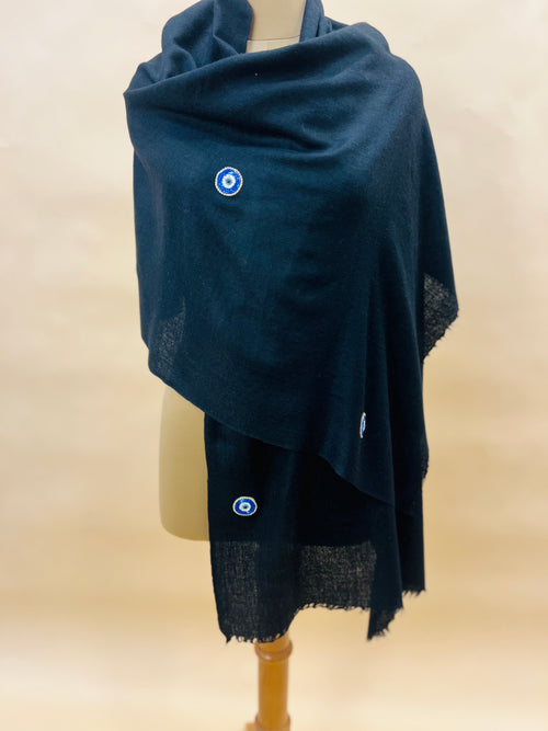 Black Evil Eye Stole
