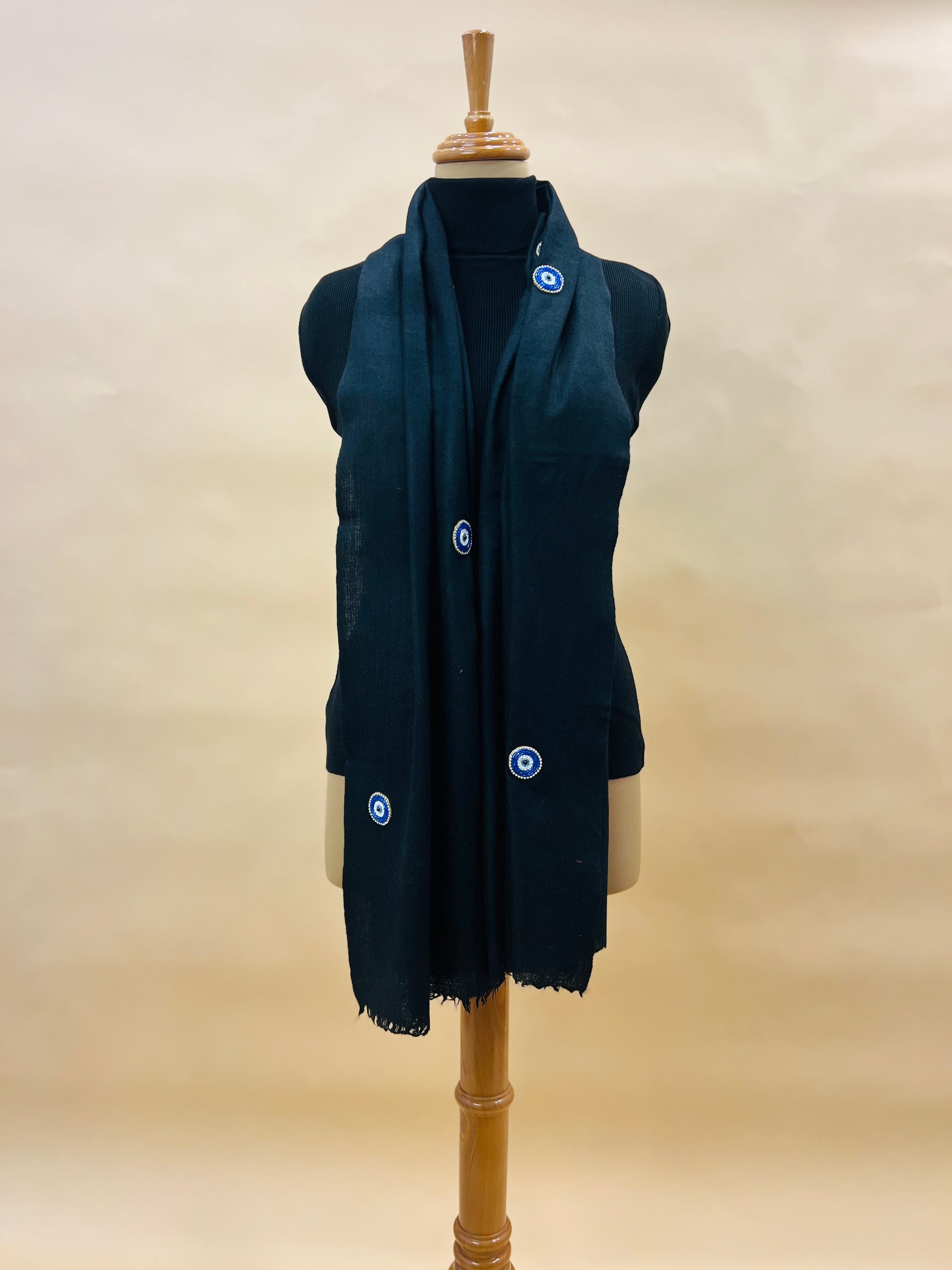 Black Evil Eye Stole