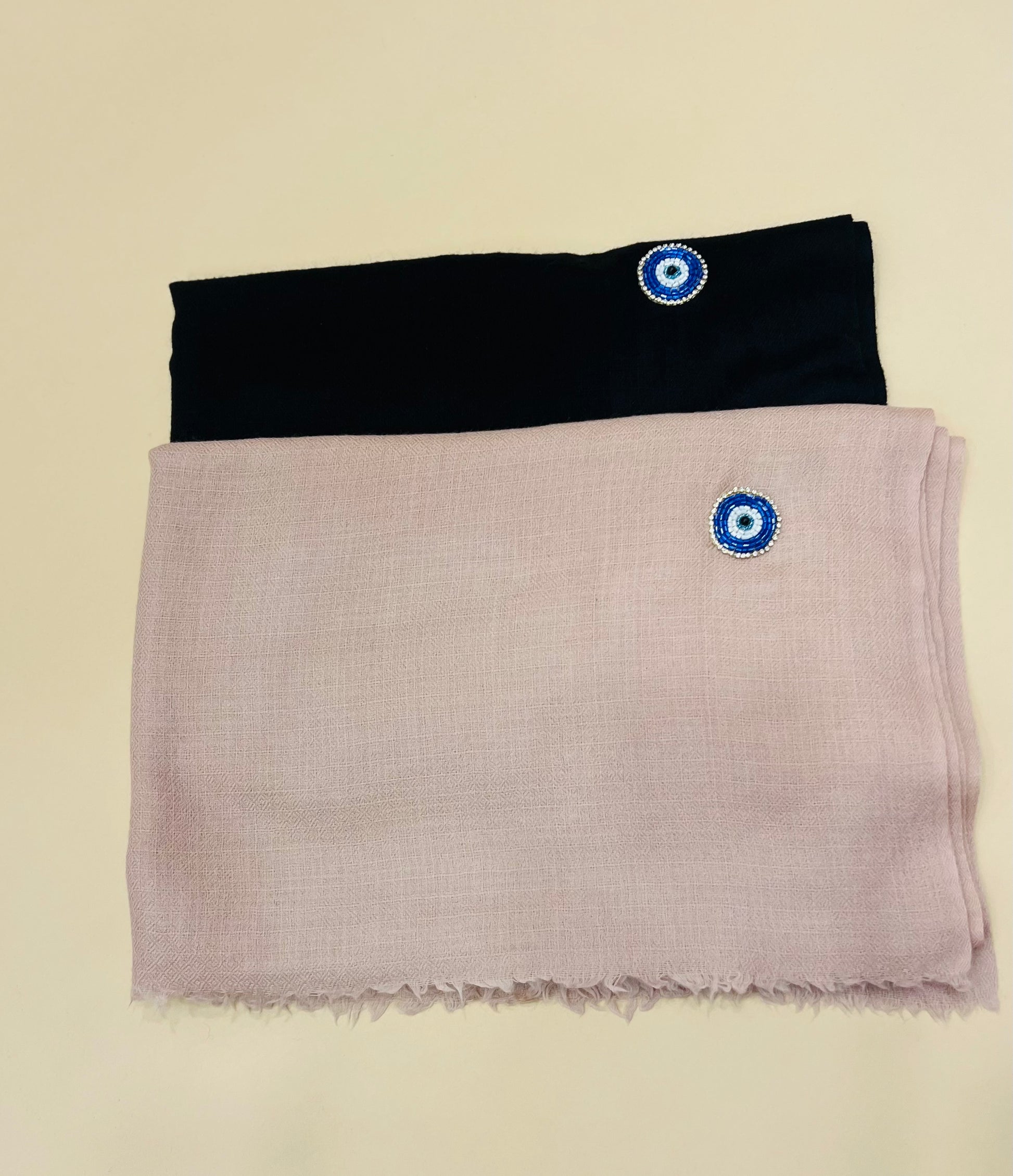 Light Pink Evil Eye Stole
