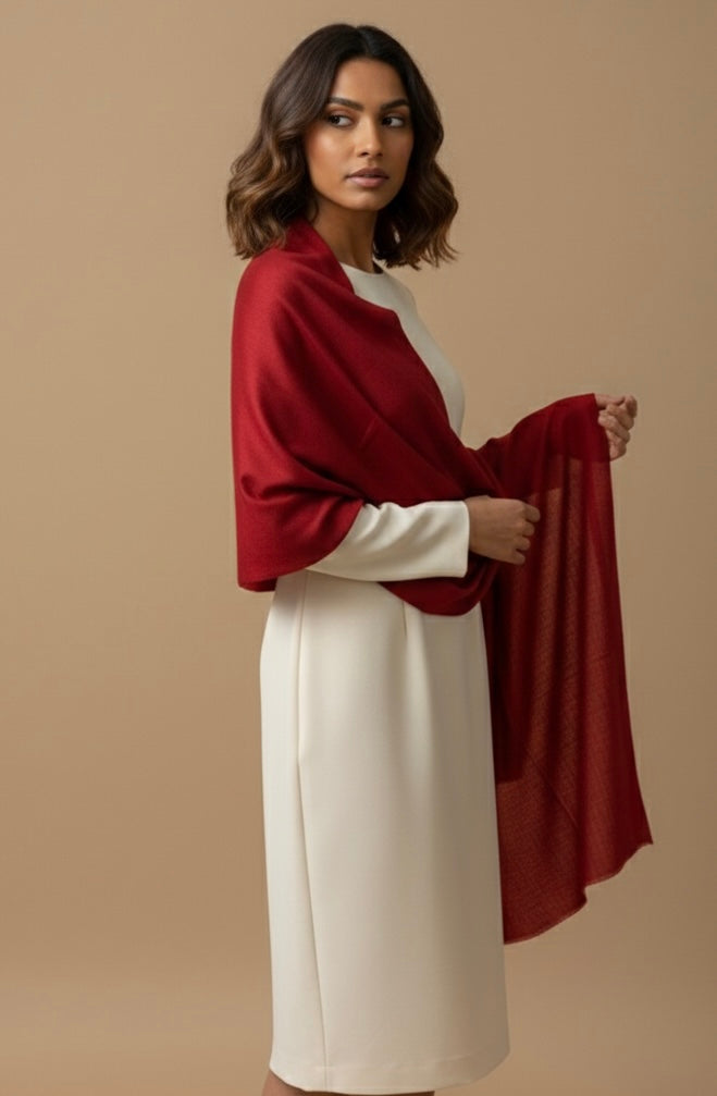 Plane stole diamond weave