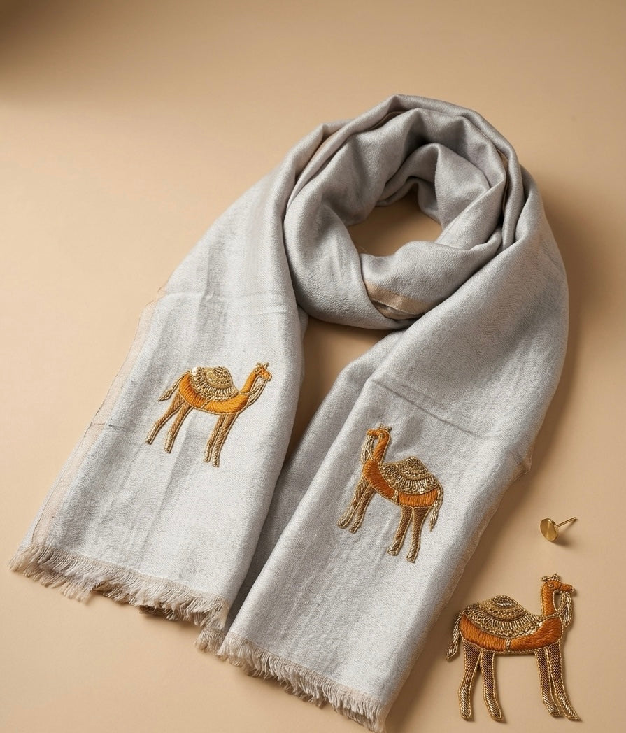 Camel Motif Stole