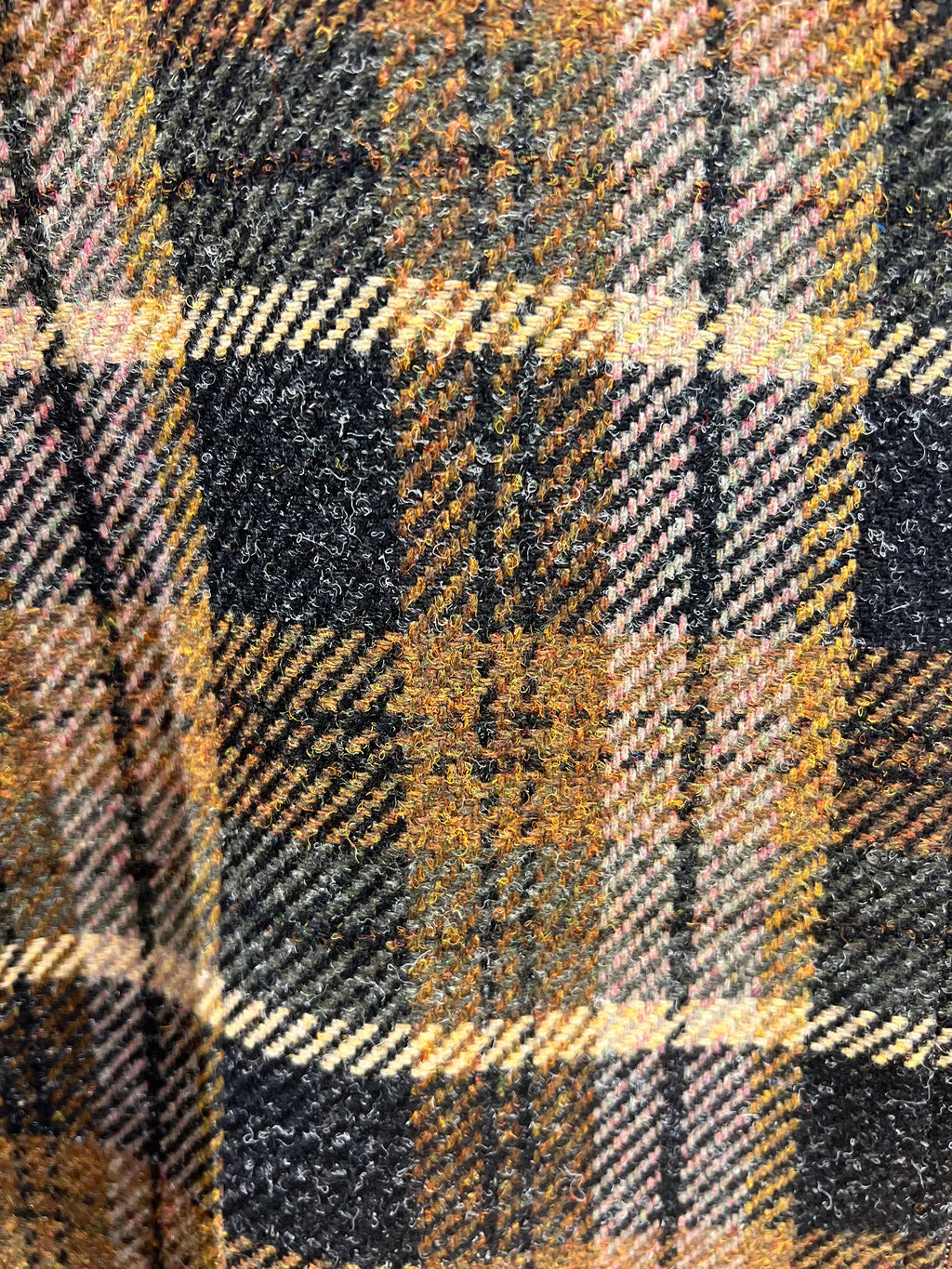 Men Jacket Tweed Fabric with Fur