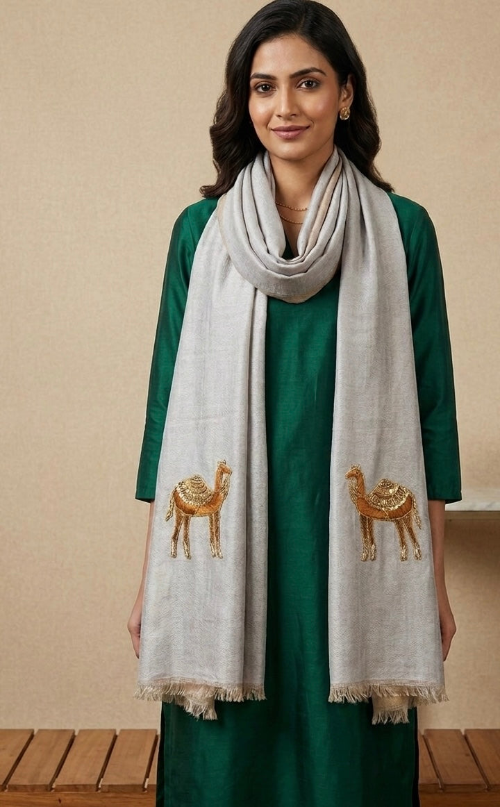 Camel Motif Stole