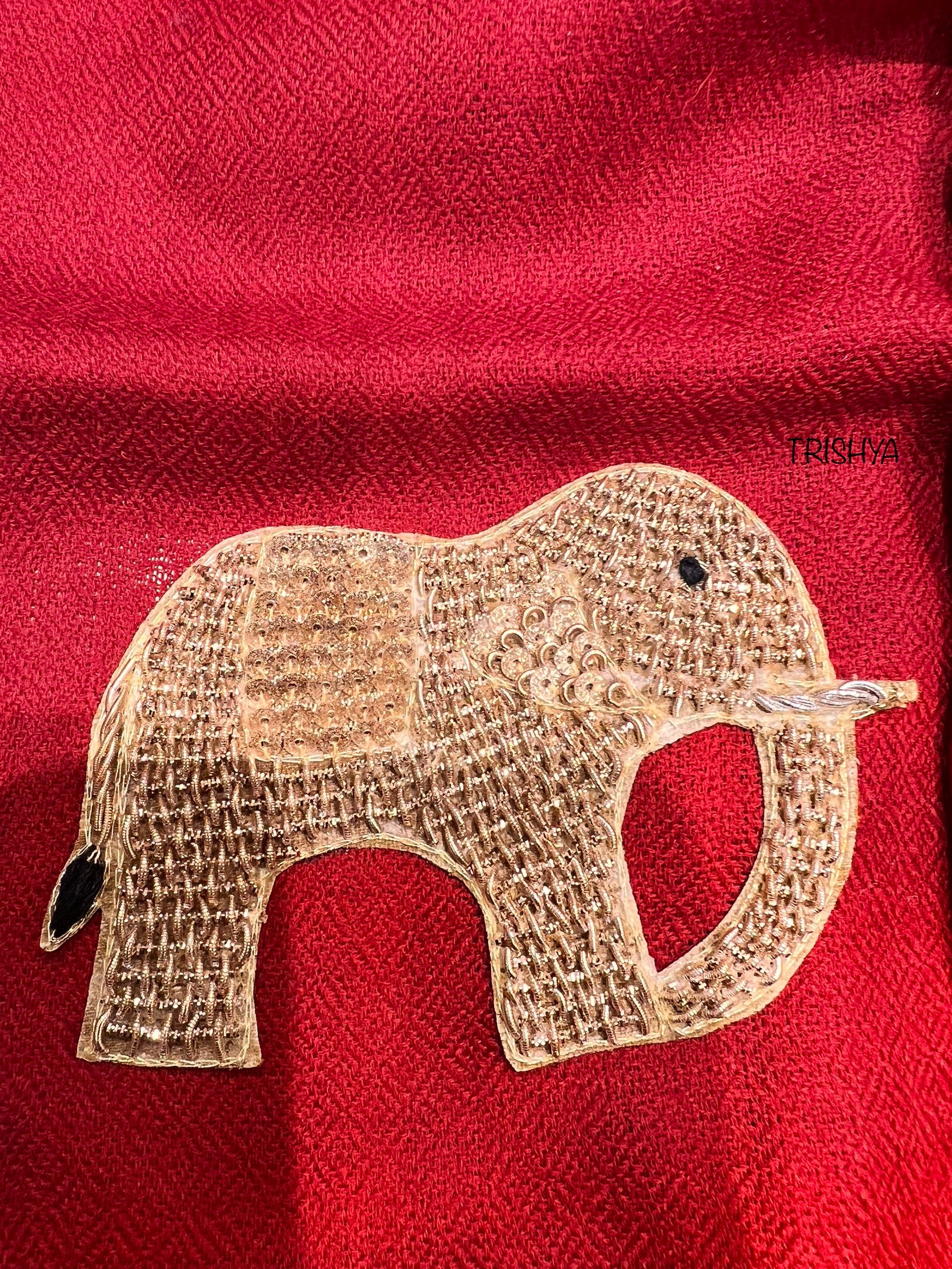 Elephant Motif Stole Mehrun
