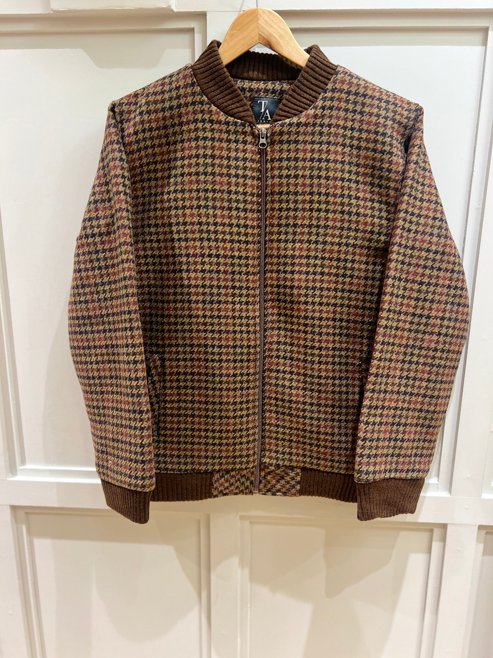 Men Jacket Tweed Fabric