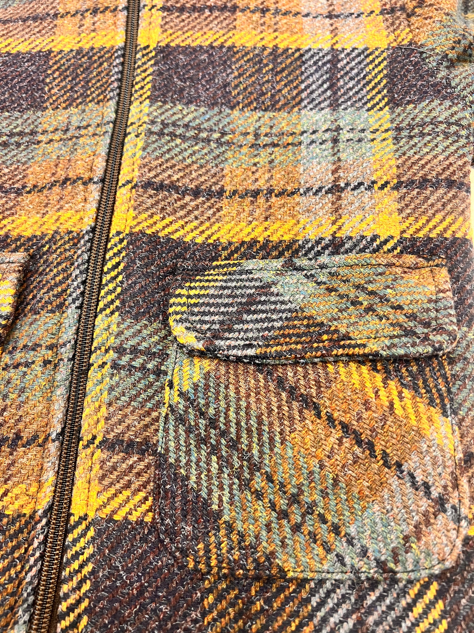 Kids Jacket Tweed Fabric with Fur