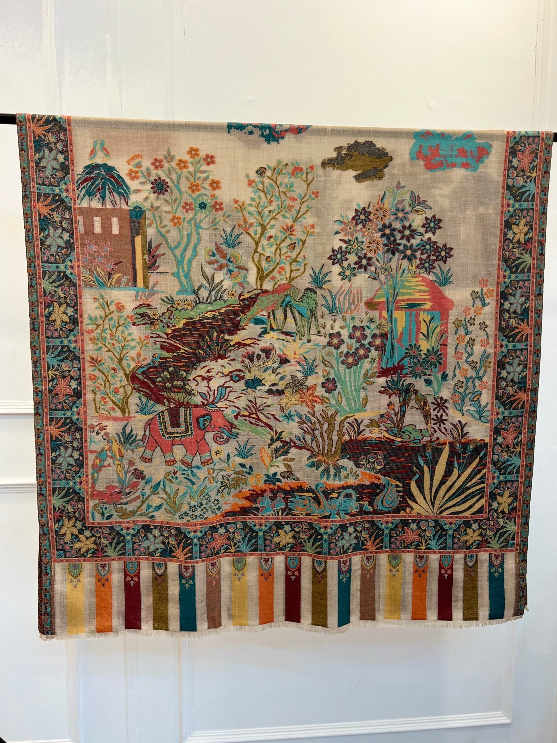 Women kalamkari kani Shawl