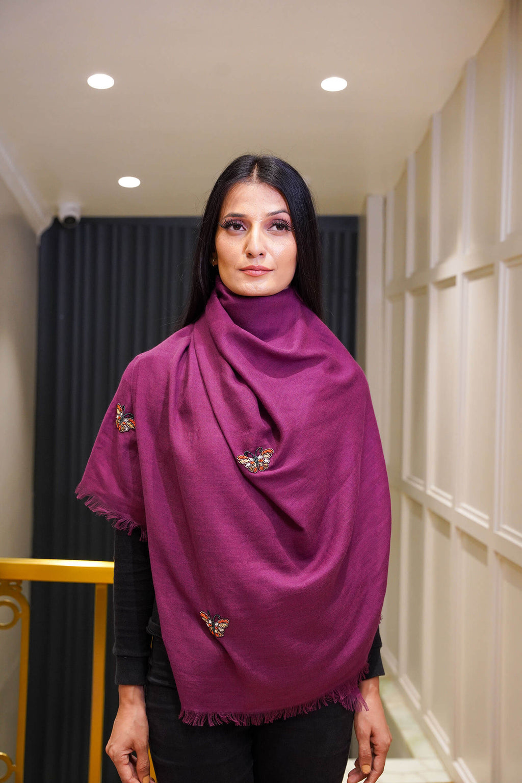 Butterfly Merino Wool Scarf