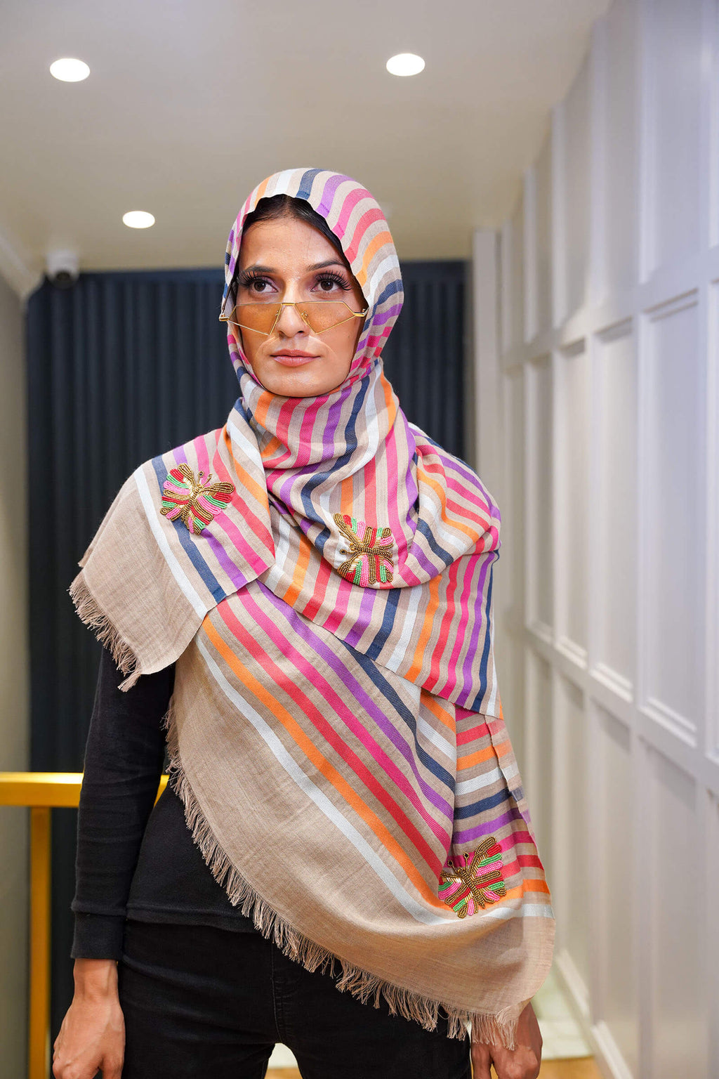 Butterfly Merino Wool Scarf