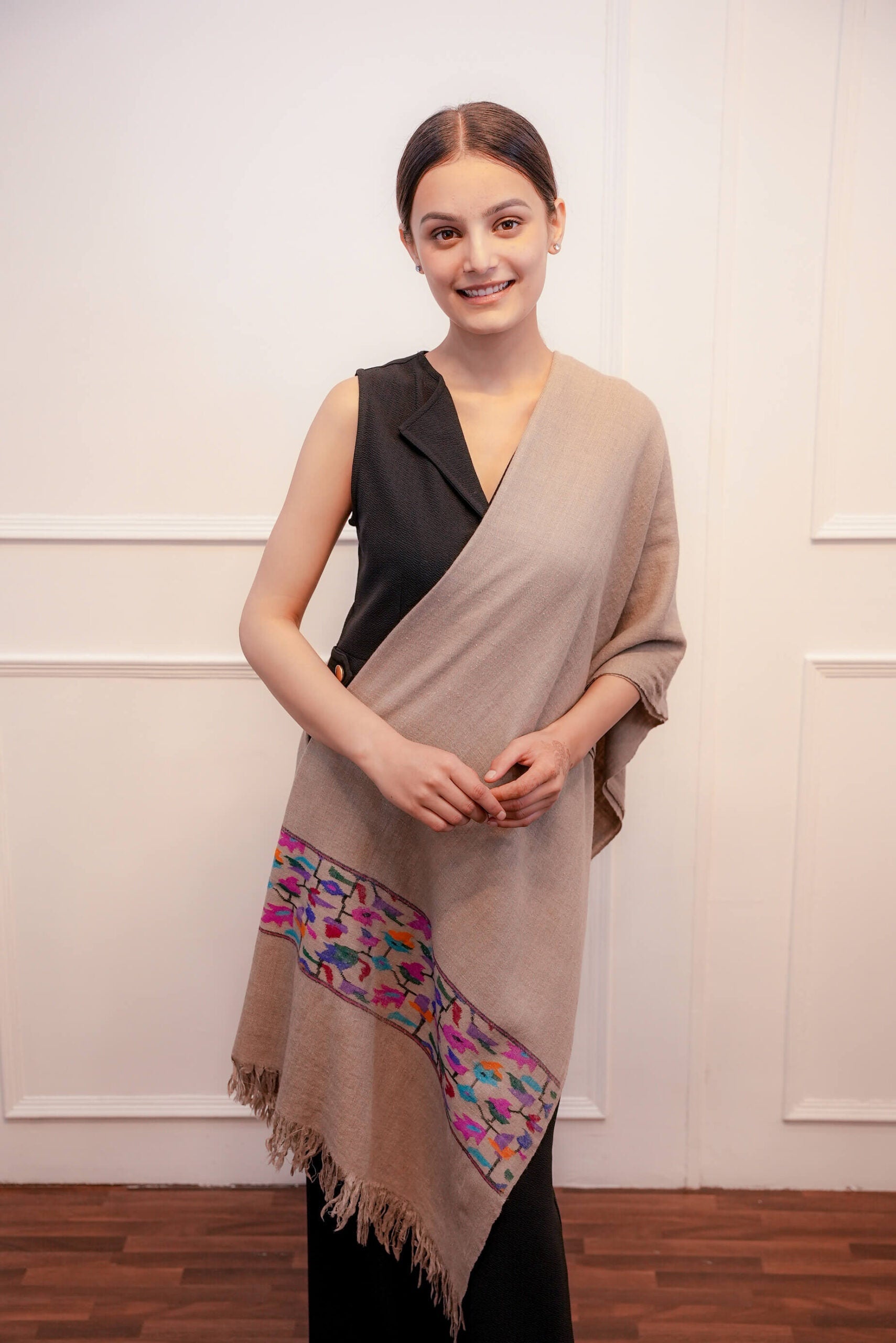 Cashmere Hand Work Kani Stole