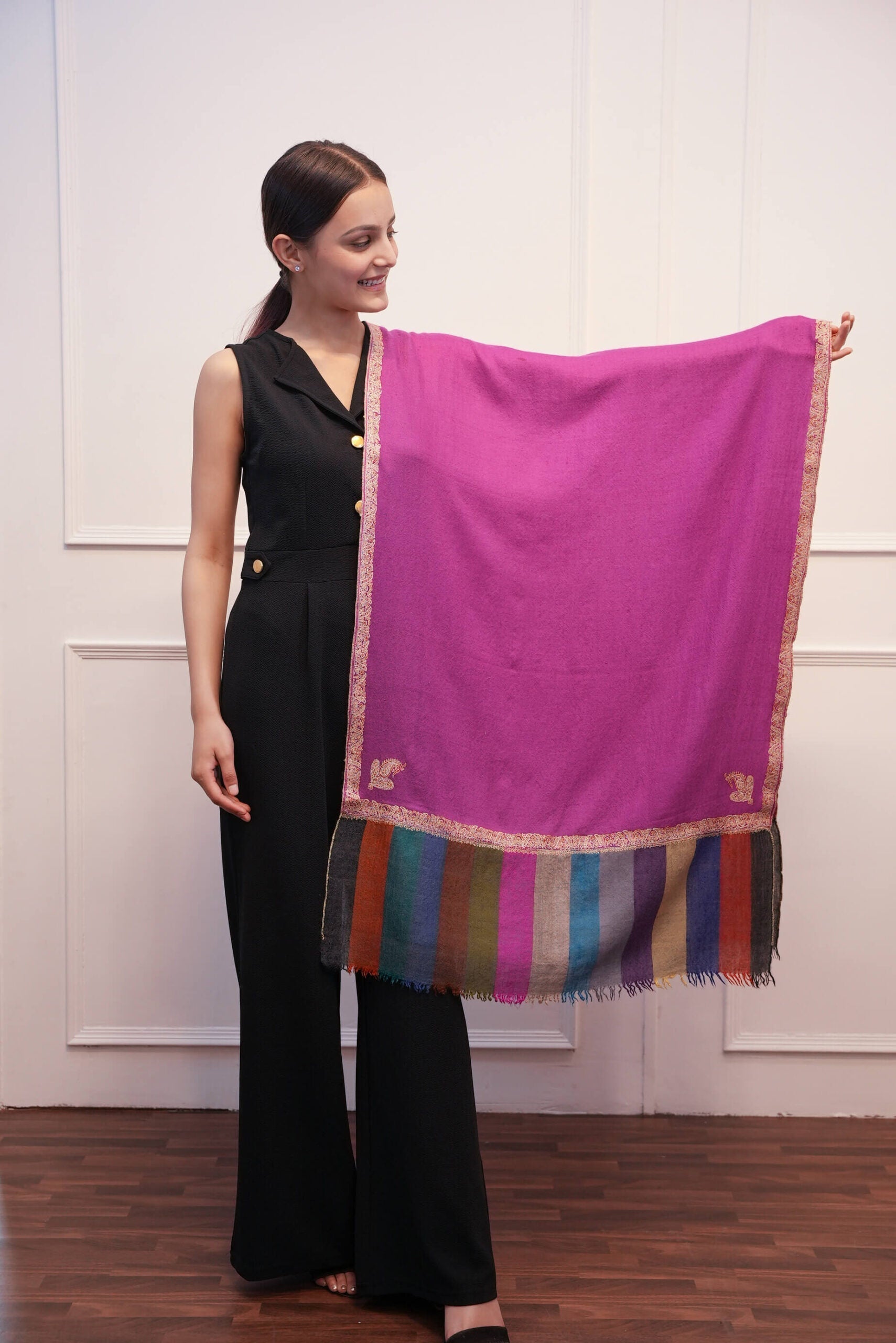 Cashmere Hand Work Stole