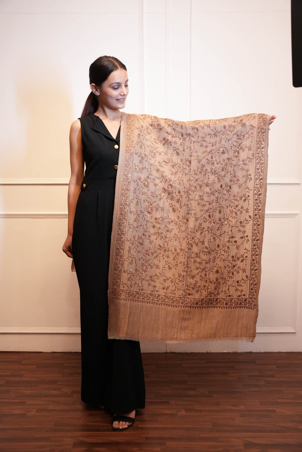 Moonlight Zari Kashmri work Stole