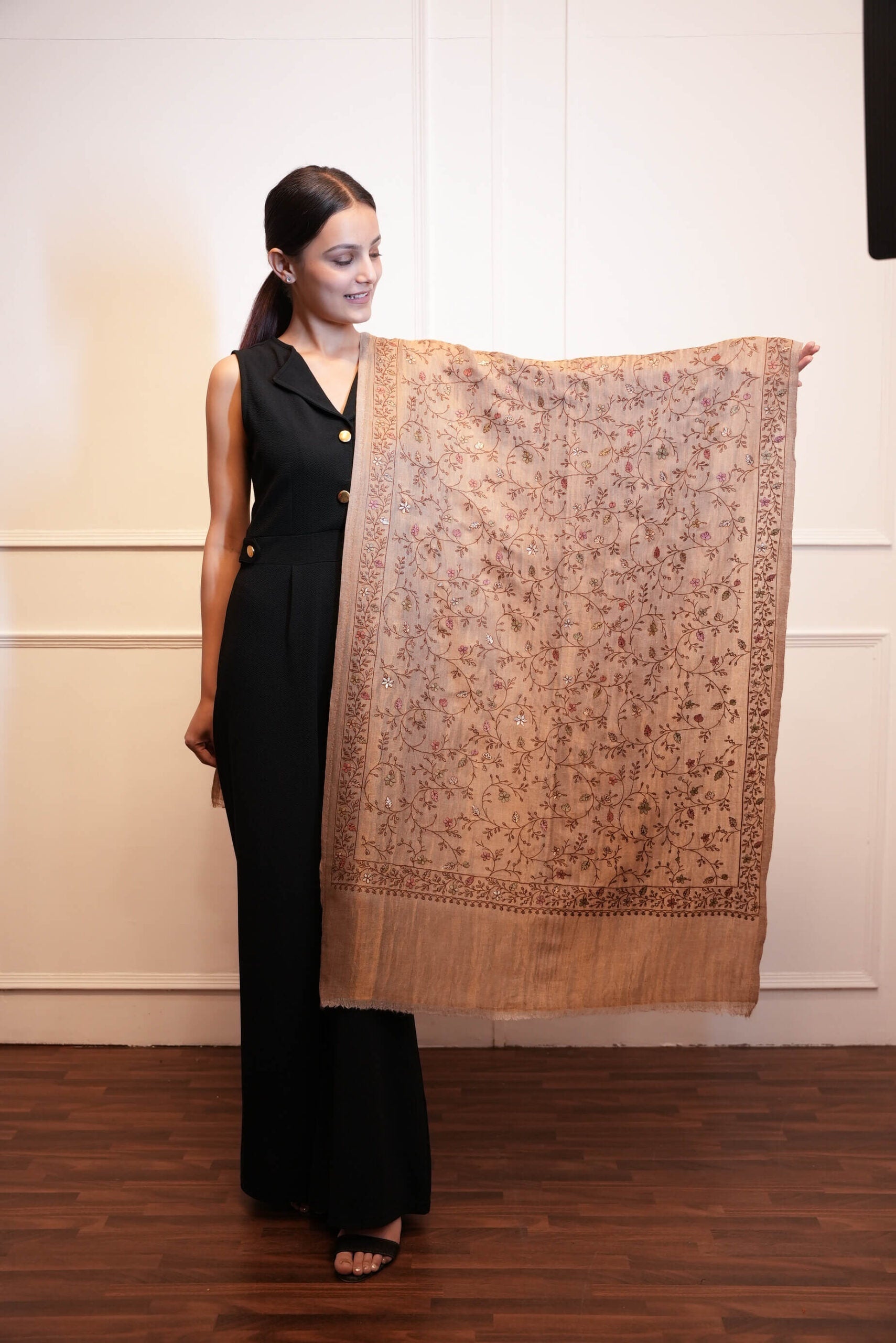 Moonlight Zari Kashmri work Stole
