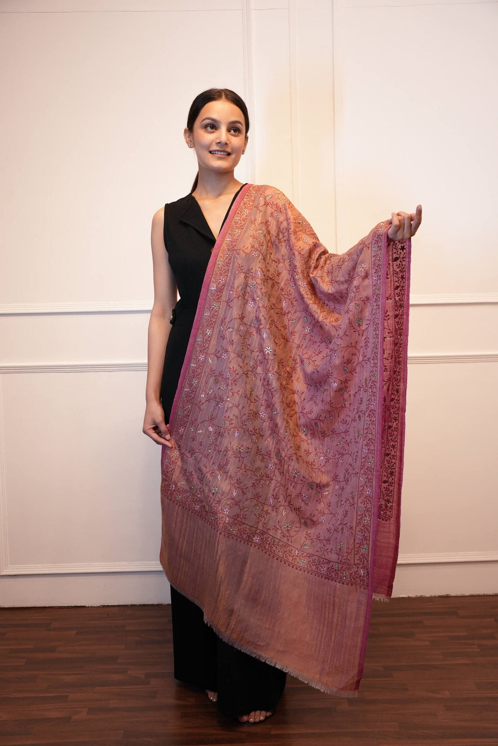 Moonlight Zari Kashmri work Stole