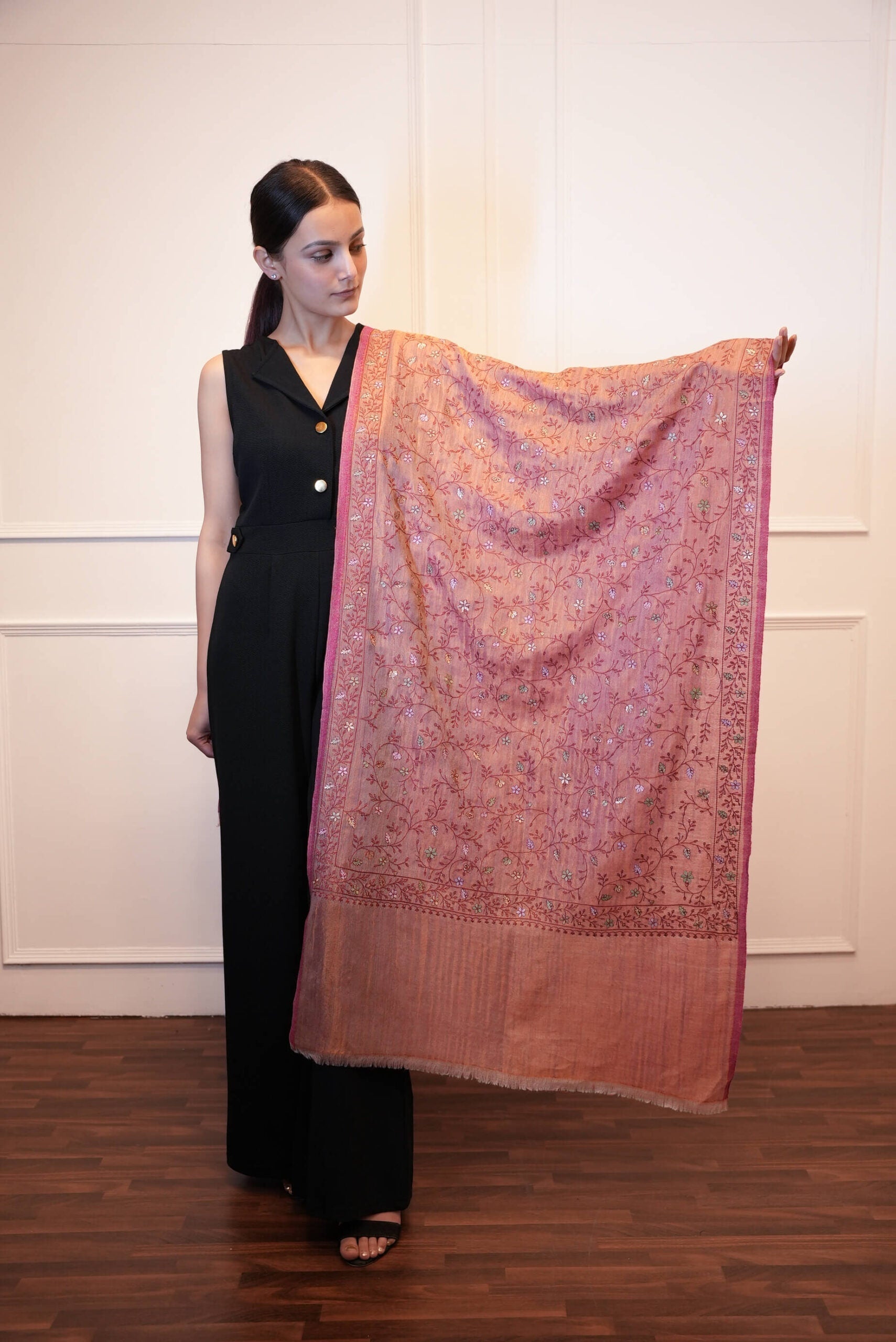 Moonlight Zari Kashmri work Stole