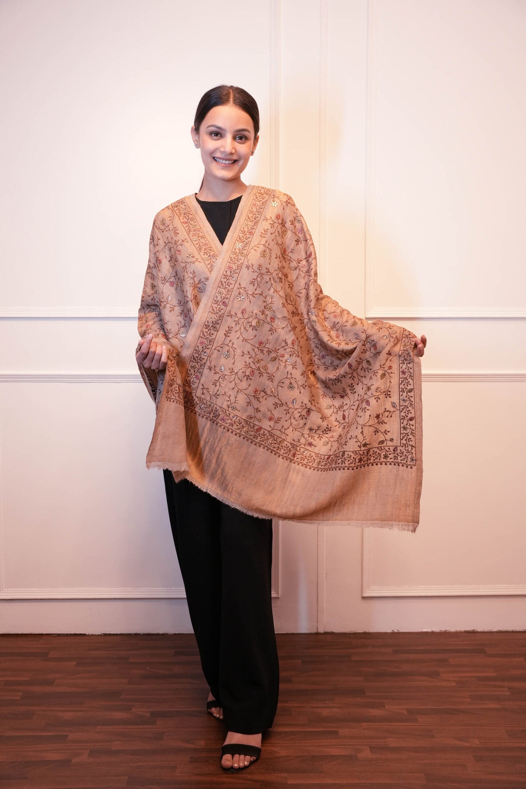 Moonlight Zari Kashmri work Stole
