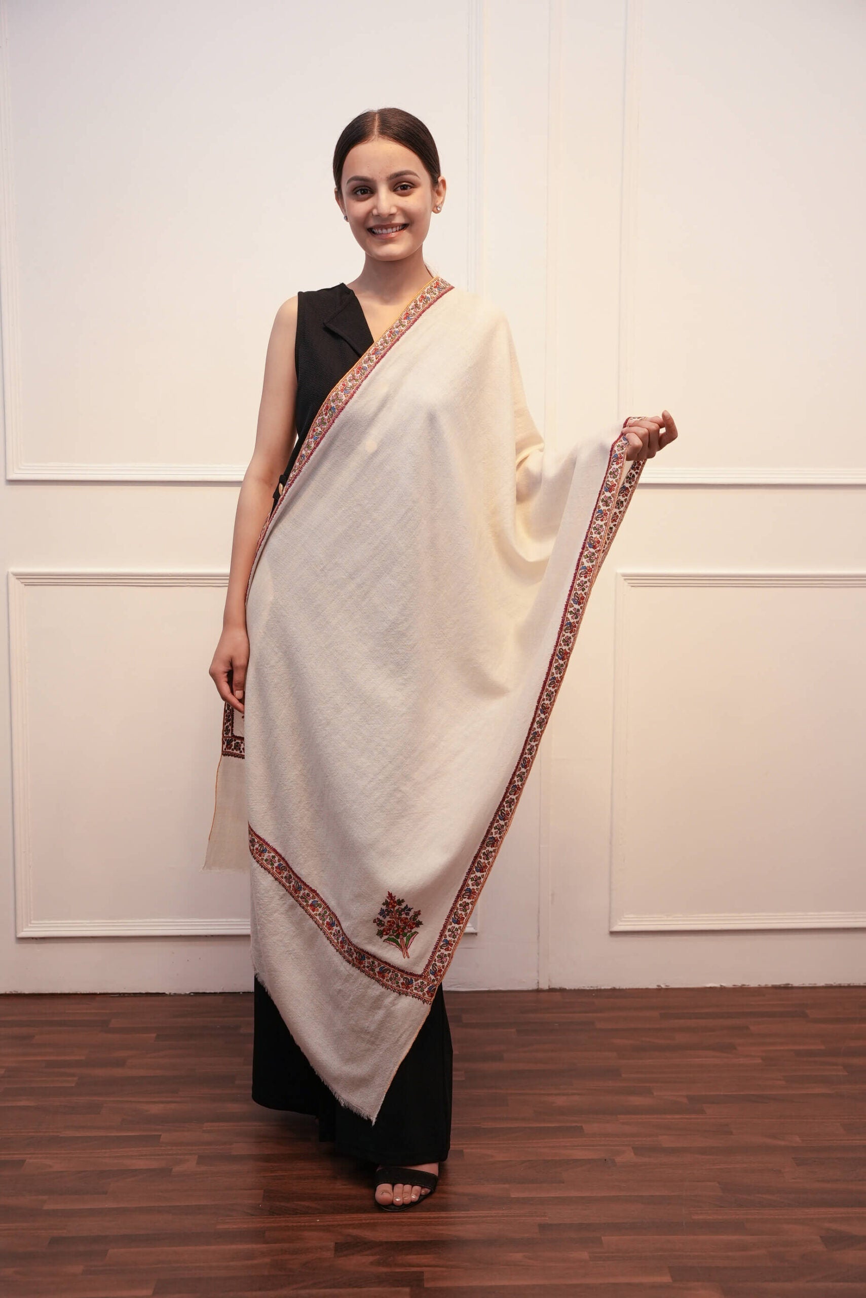 Cashmere Hand Work Stole