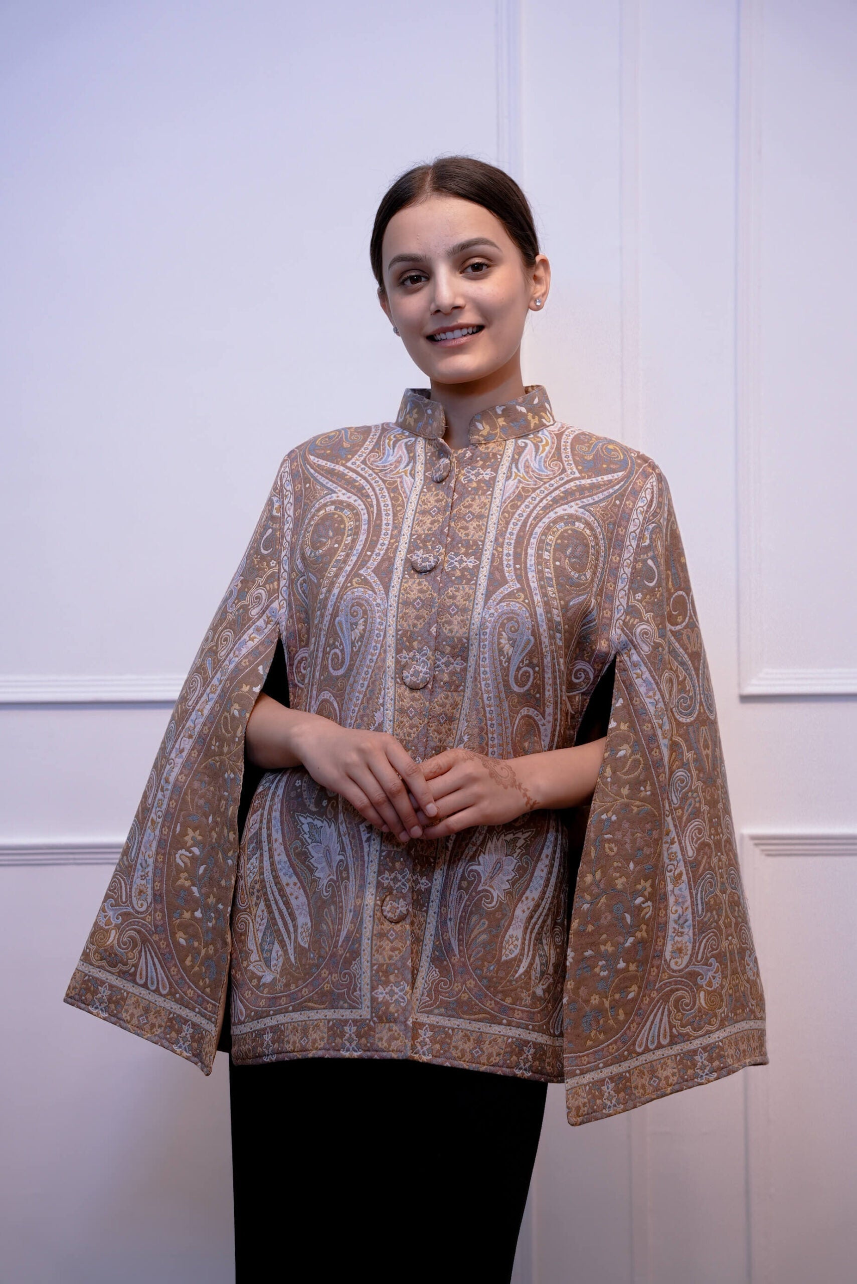 Women Kani Cape Coat Light Beige