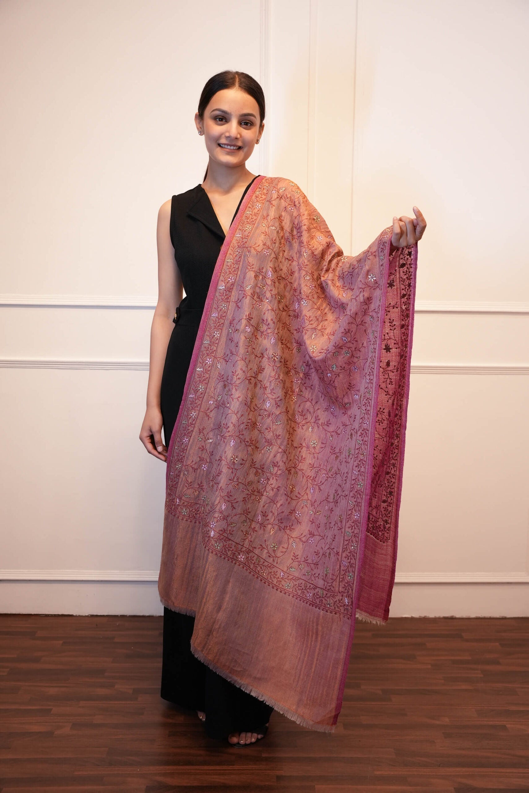 Moonlight Zari Kashmri work Stole