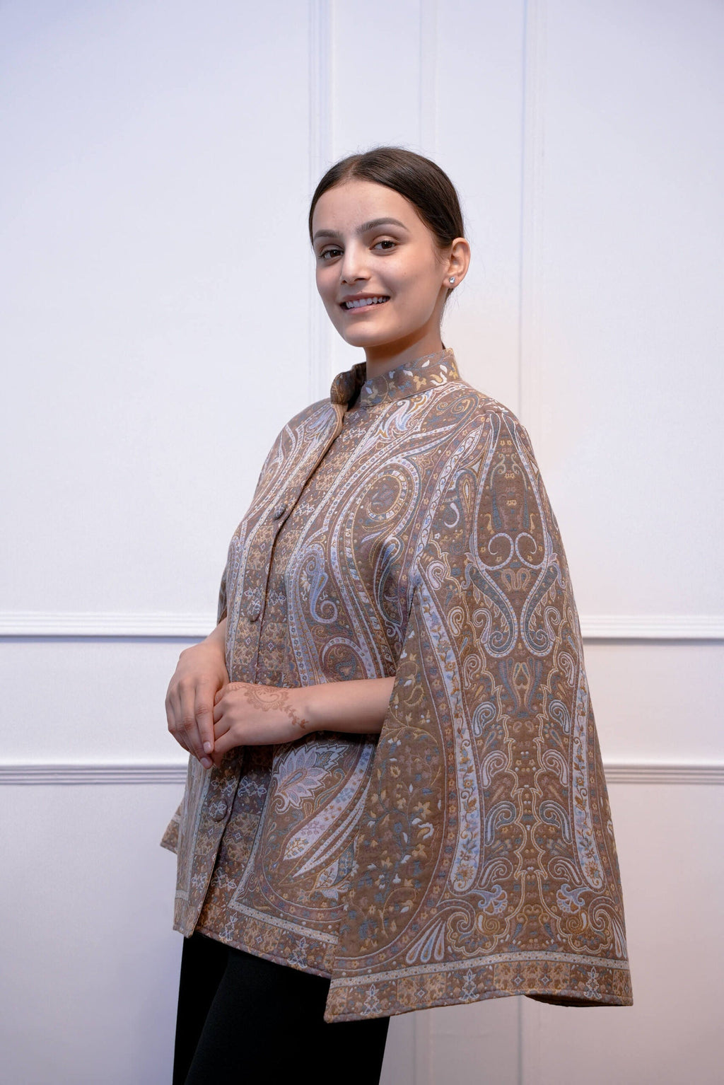 Women Kani Cape Coat Light Beige