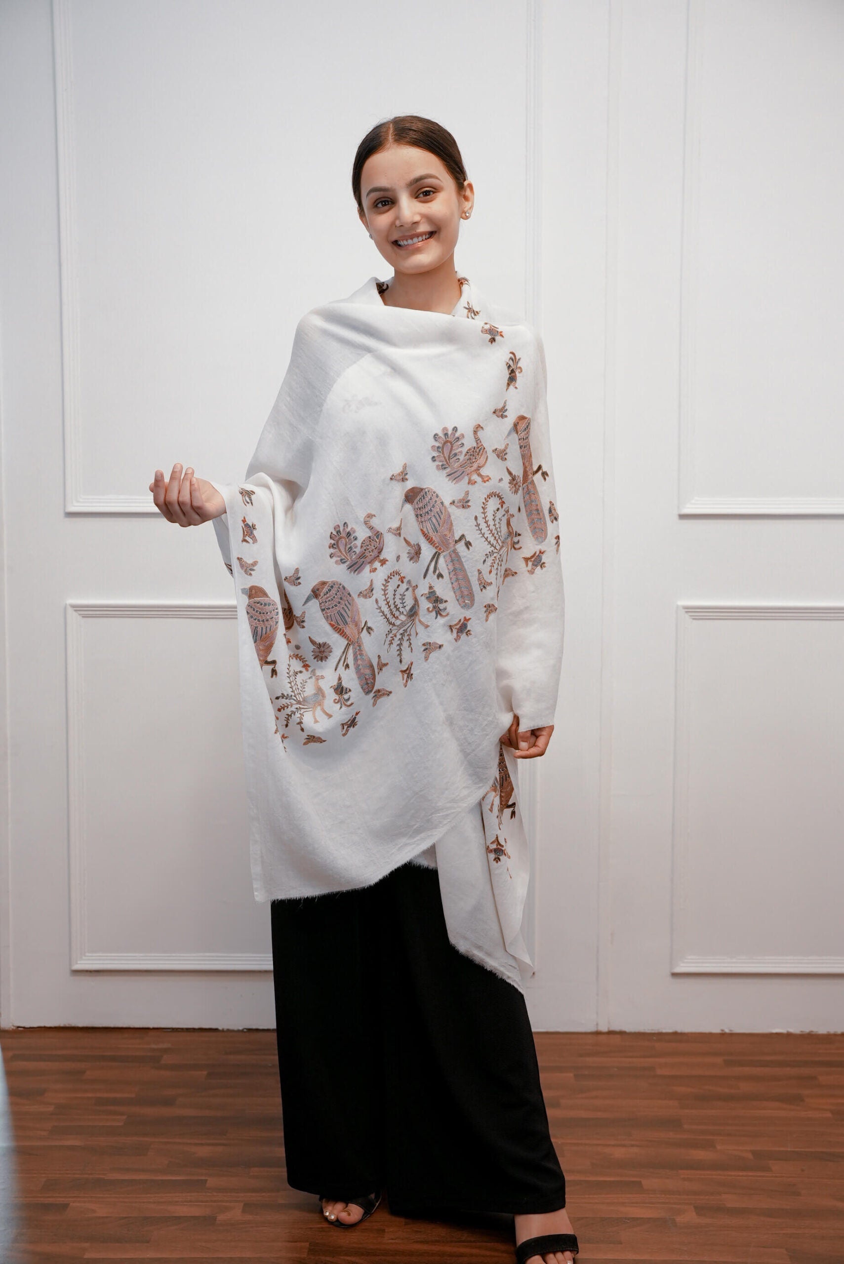 Cashmere Hand Work Stole