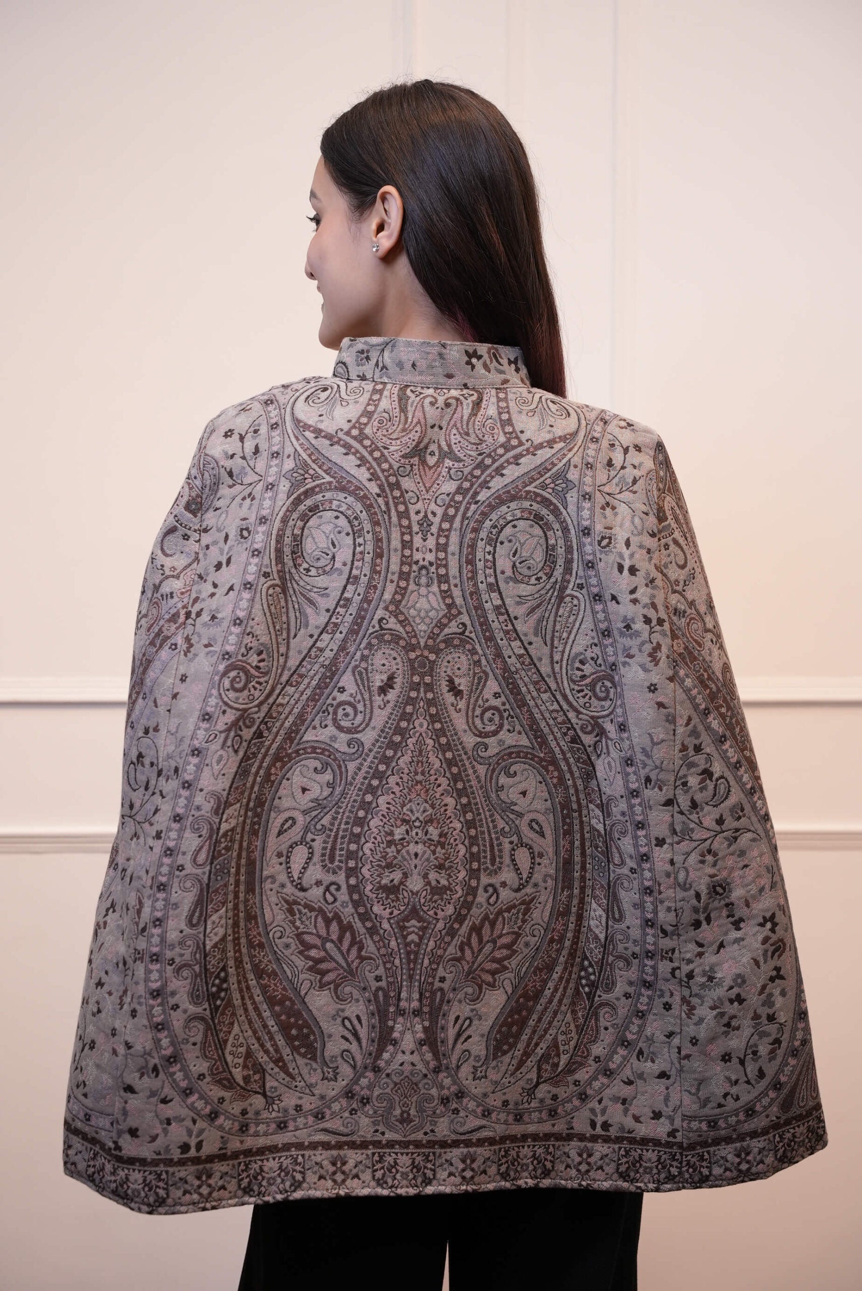 Women Kani Cape Coat Dark Beige