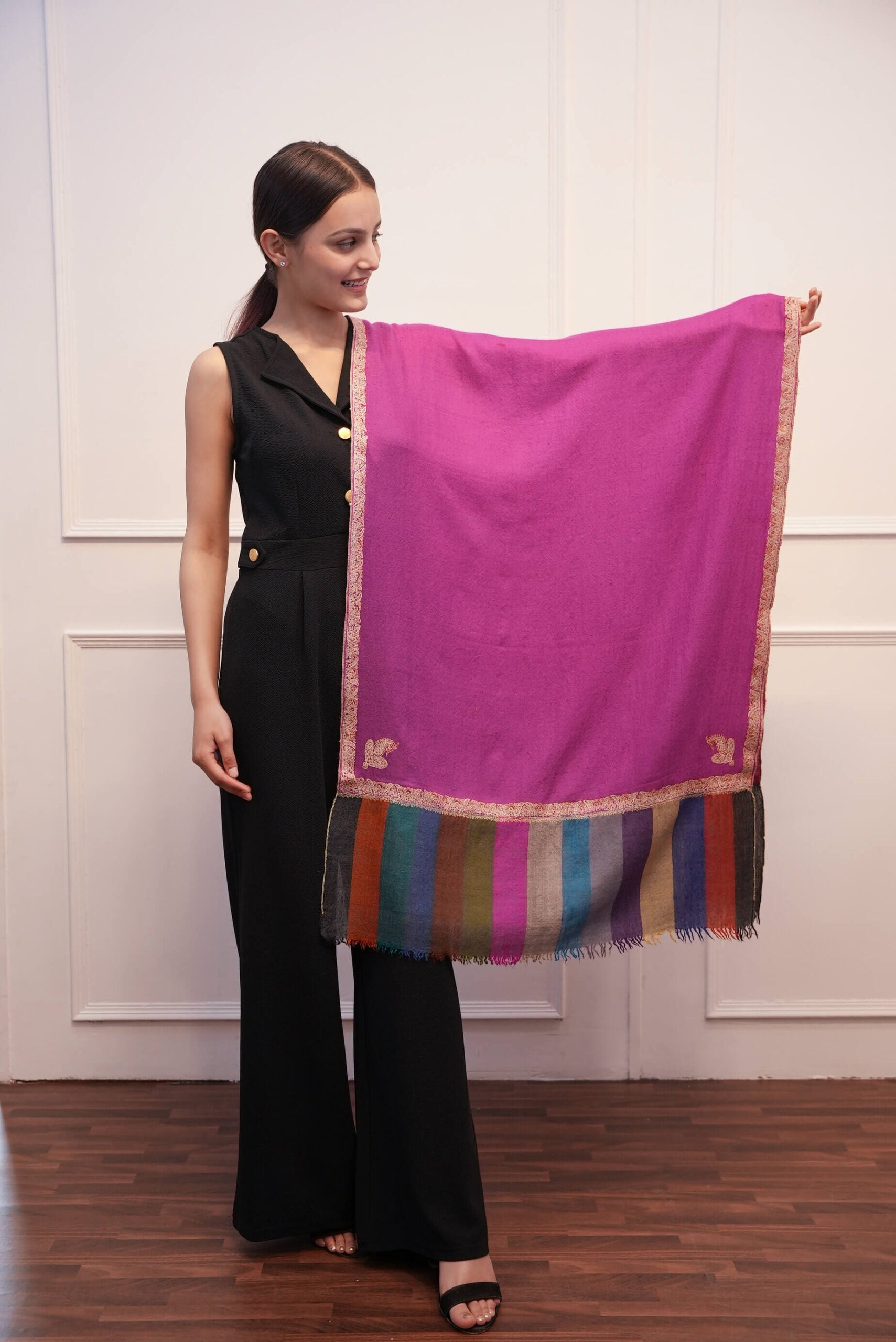Cashmere Hand Work Stole