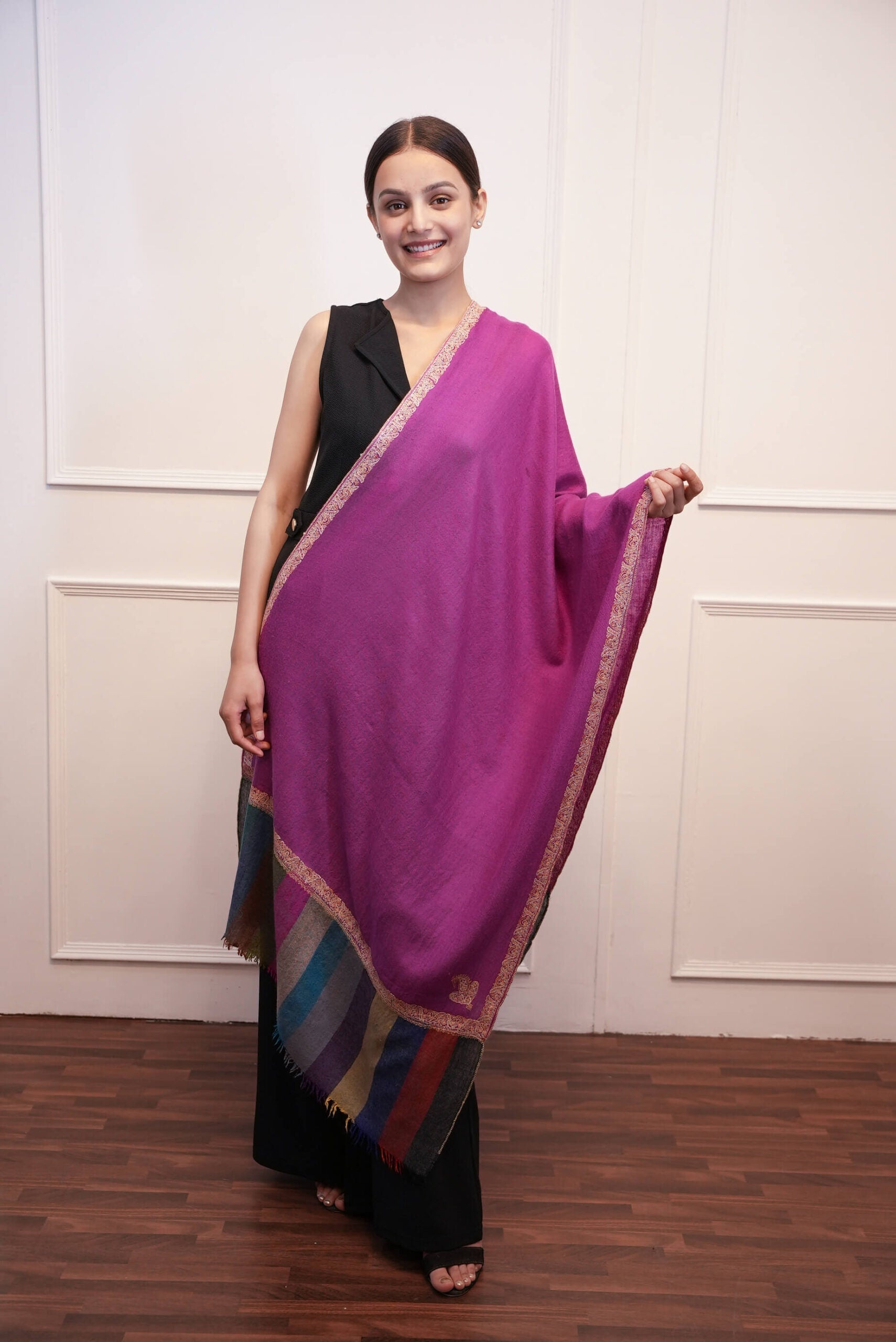 Cashmere Hand Work Stole