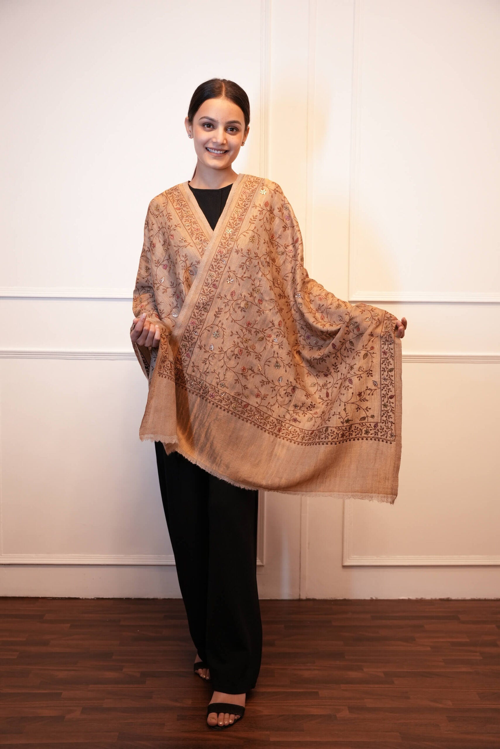 Moonlight Zari Kashmri work Stole