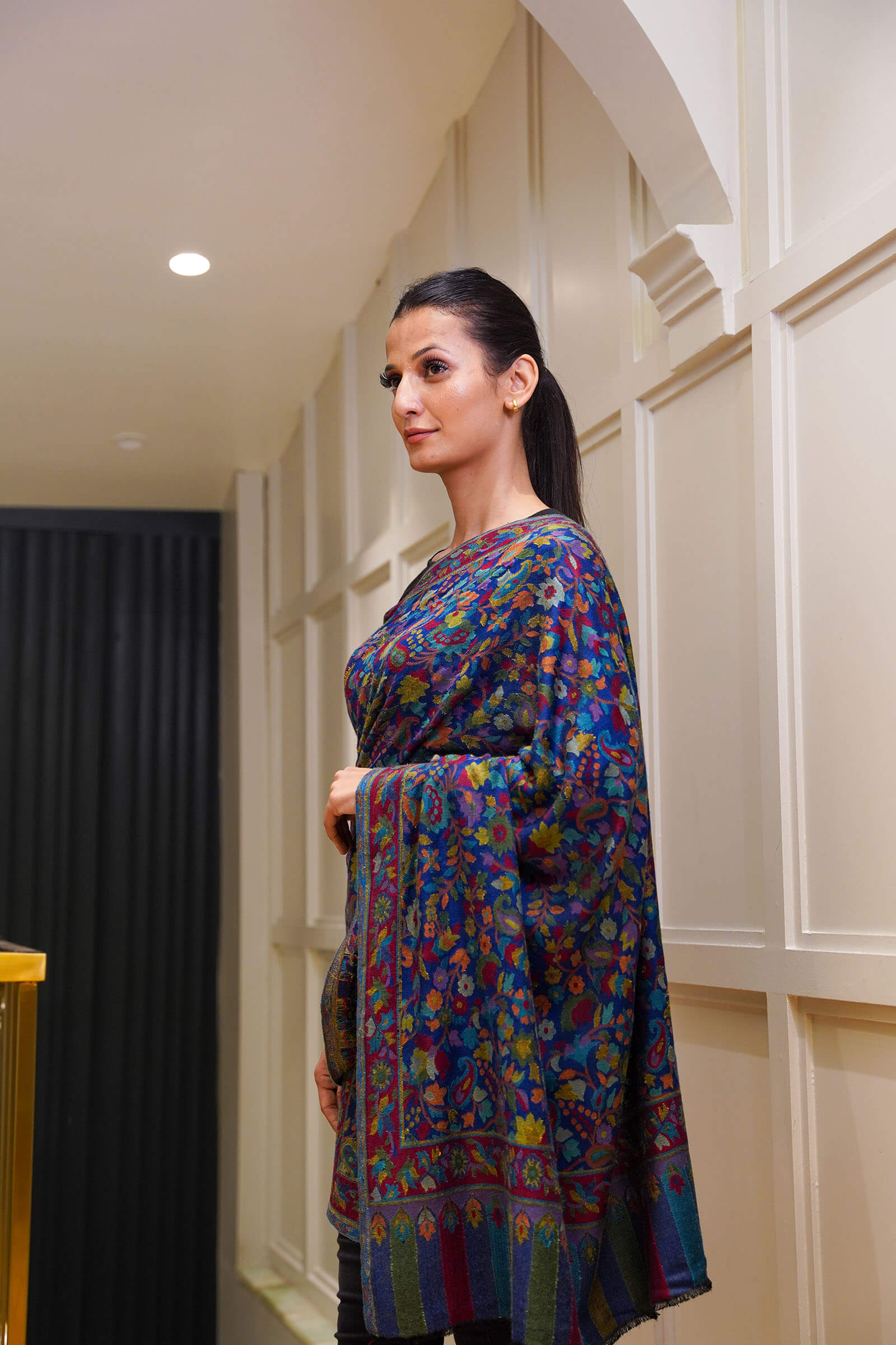 Ethnic Kani Silk Wool Shawl