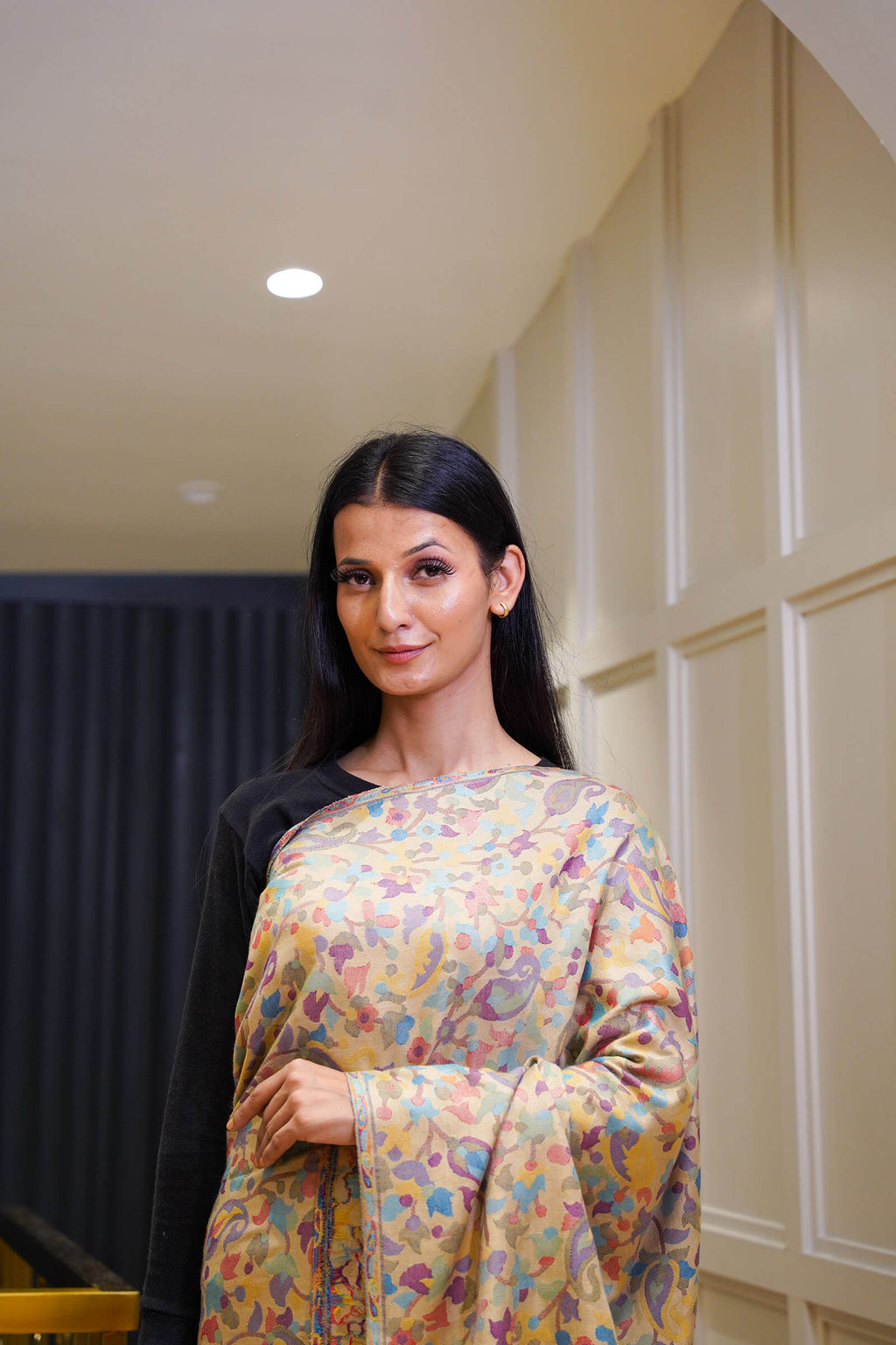 Ethnic Kani Silk Wool Stole