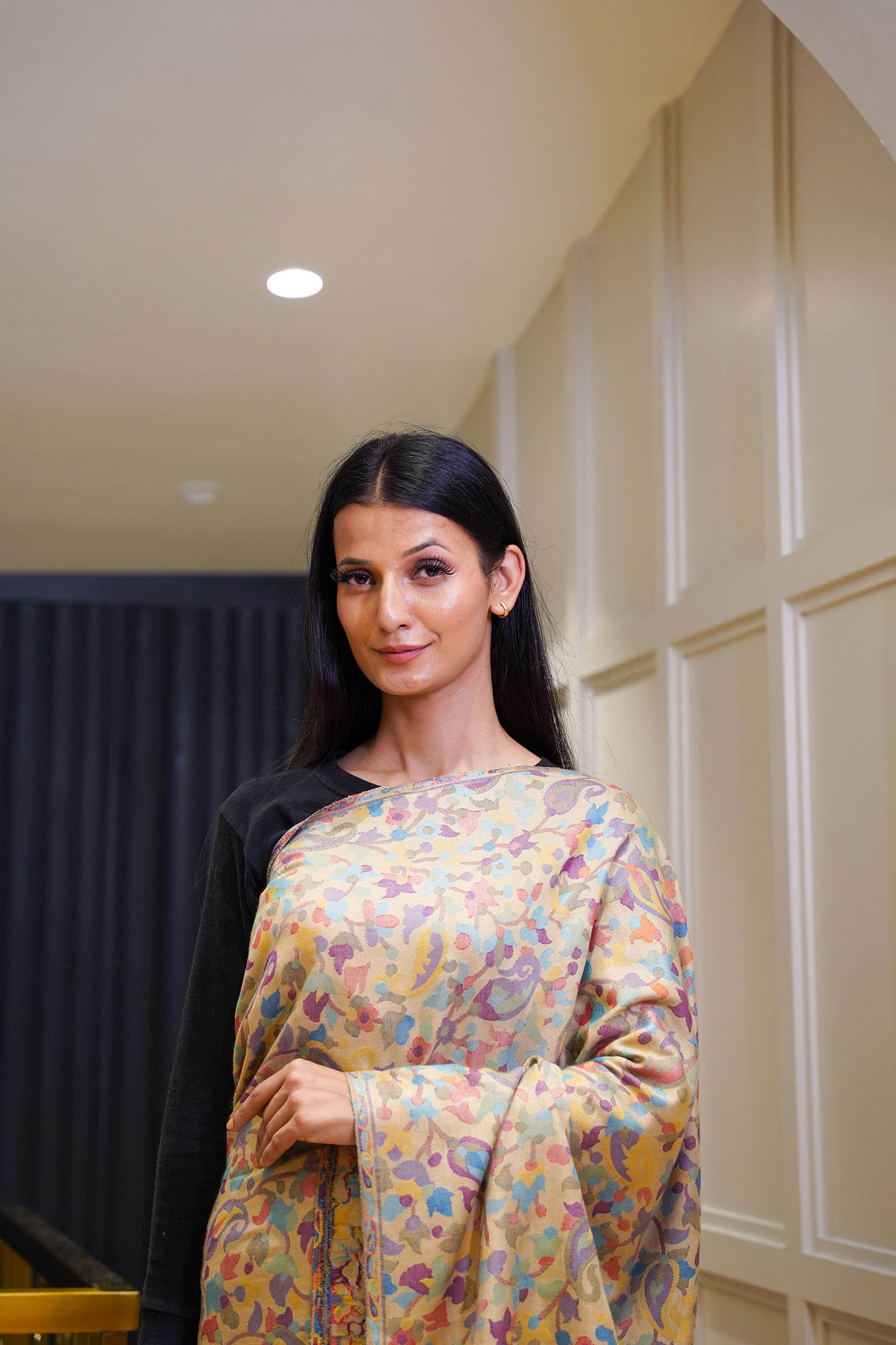 Ethnic Kani Silk Wool Stole
