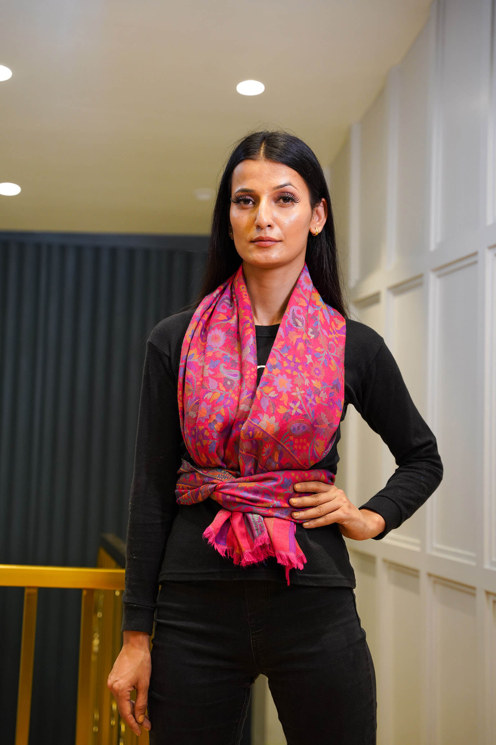 Ethnic Kani Silk Wool Shawl