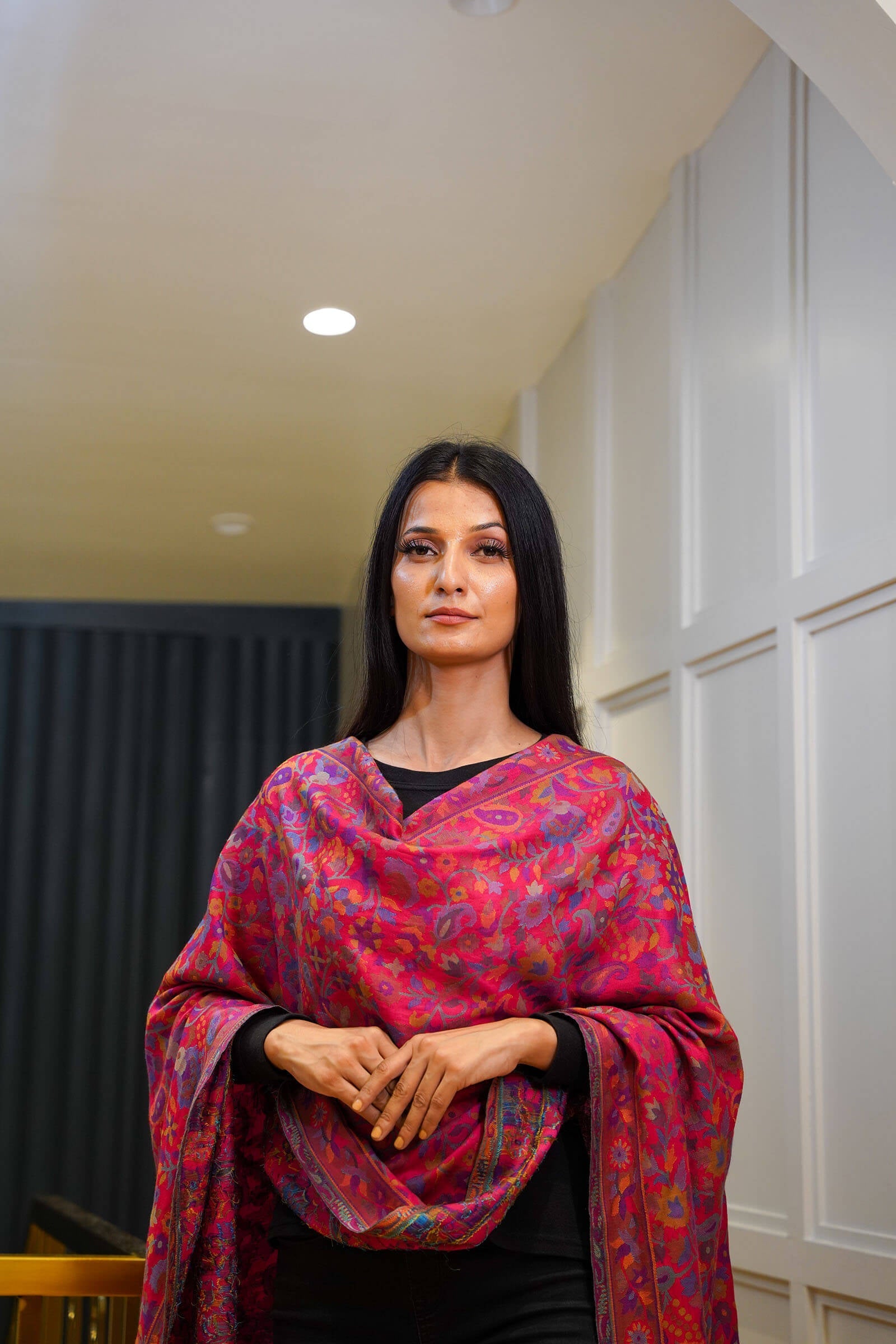 Ethnic Kani Silk Wool Shawl