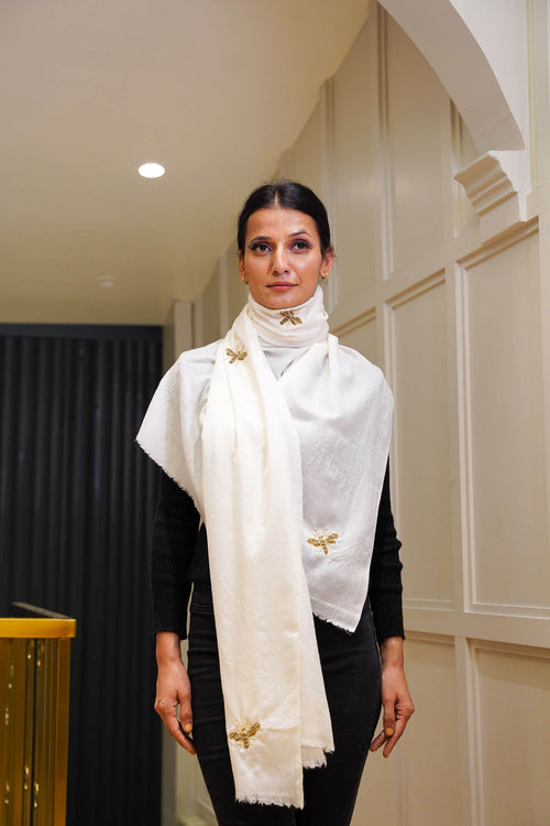 Buzzing Bees Pure Wool Scarf